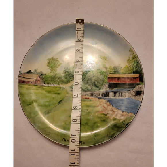 Vtg Cherry Blossom Fine China Olmsteads Mill by Marie Chandler Collectible Plate - Picture 10 of 14